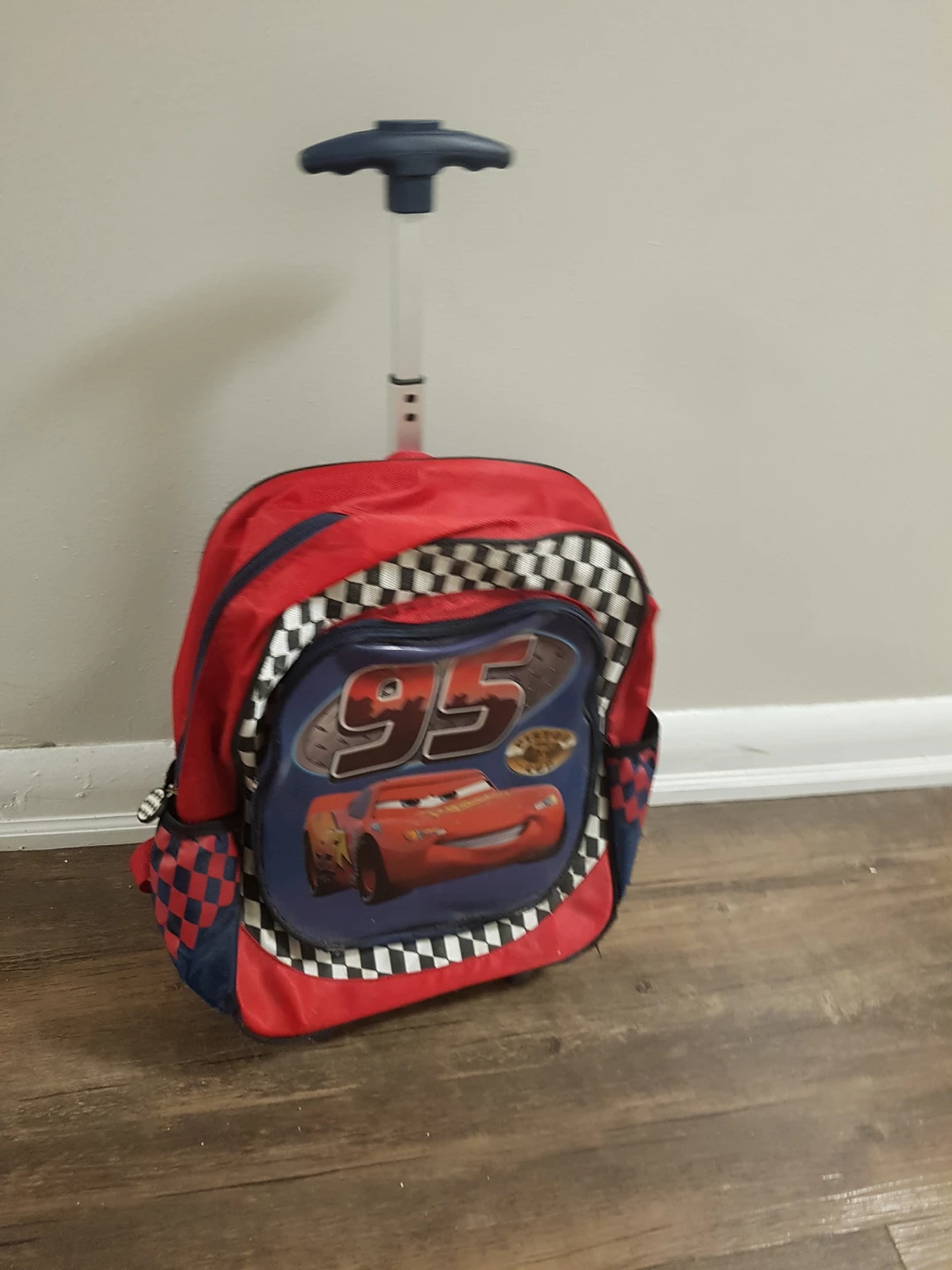 Disney Cars Lightning McQueen Rolling Backpack