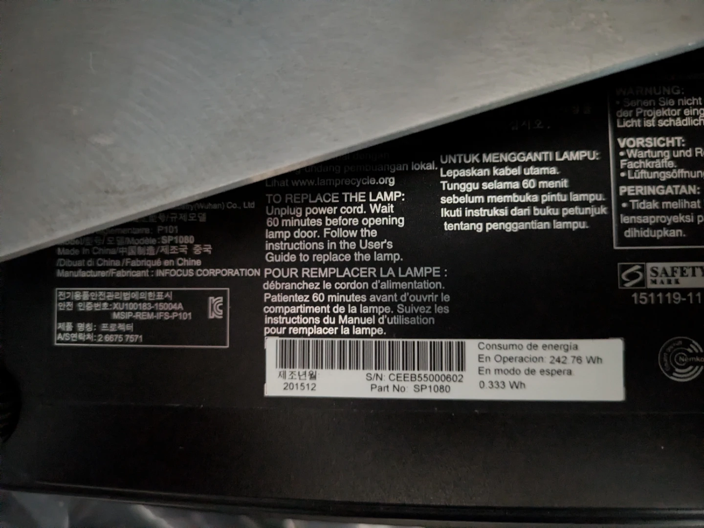 InFocus Projector - photo 3