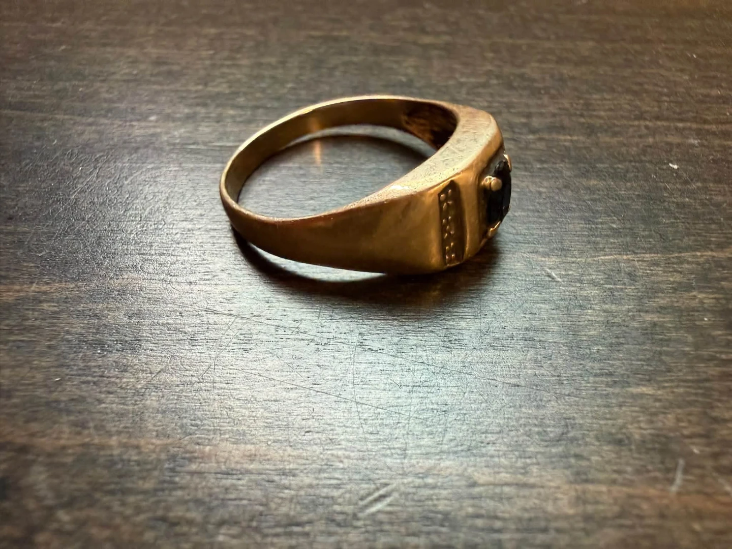 10k gold sapphire ring - photo 2