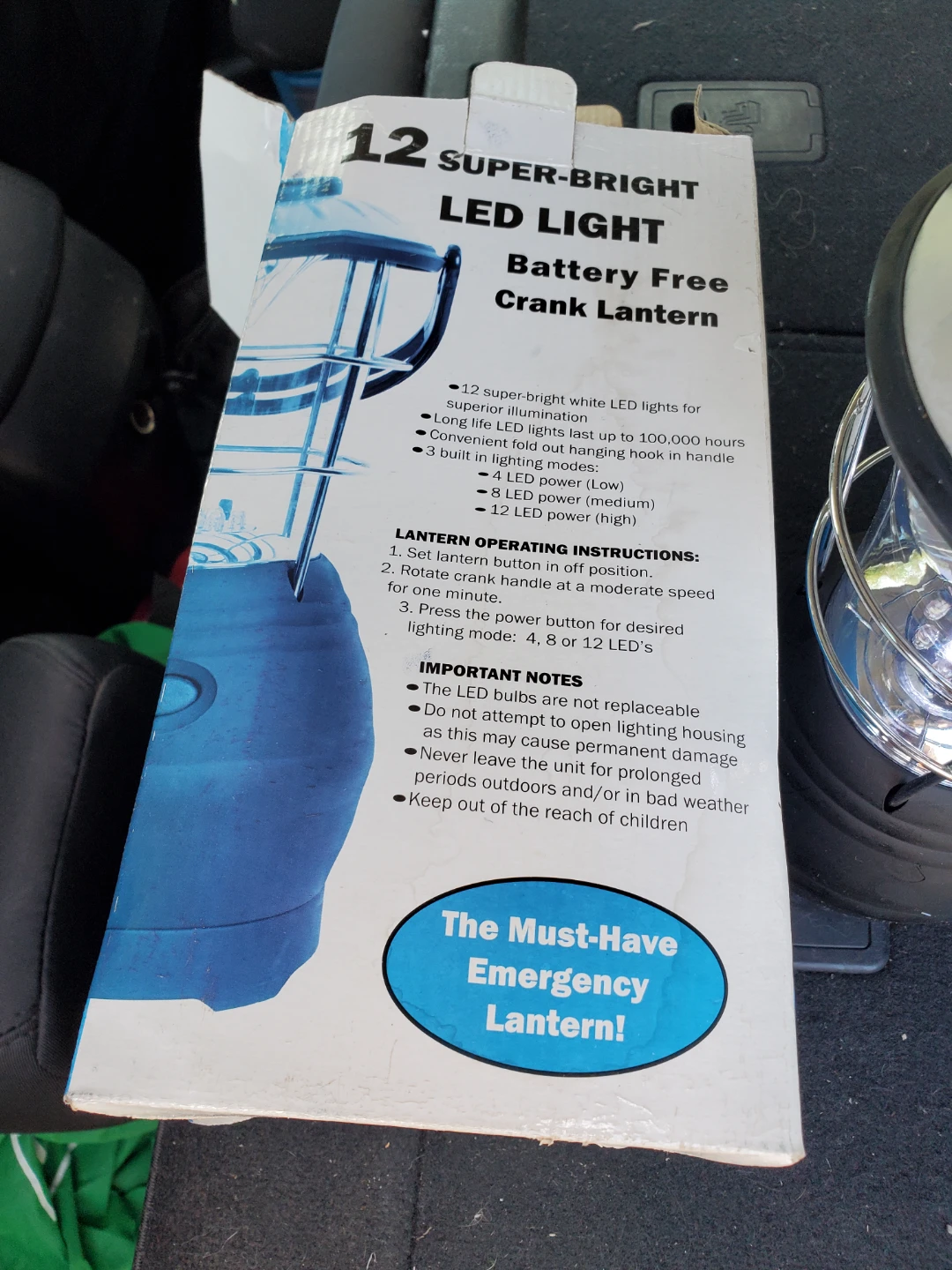 12 Super-Bright LED Crank Lantern🏈 - photo 2