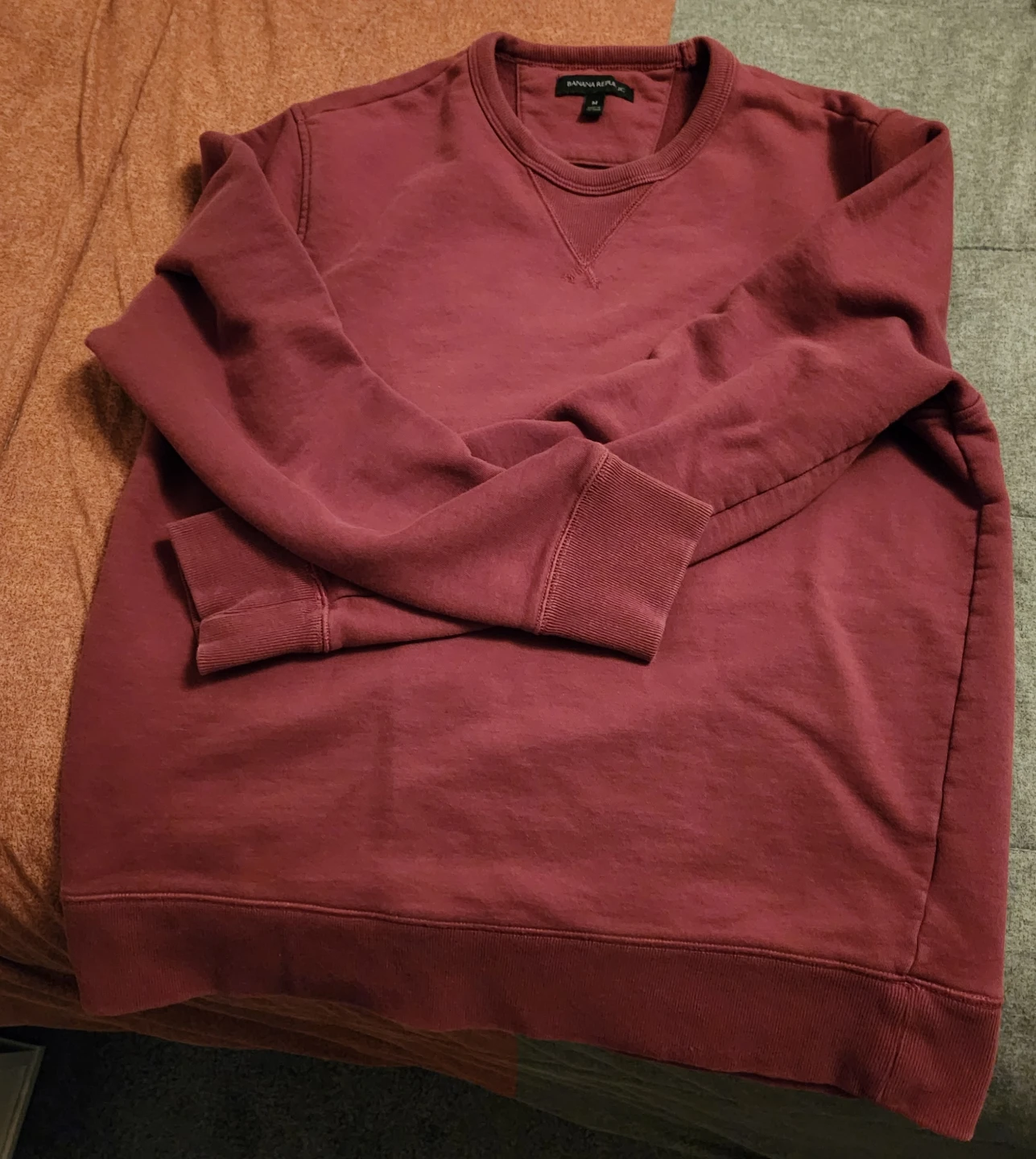 Banana Republic Burgundy Sweatshirt Medium - photo 4