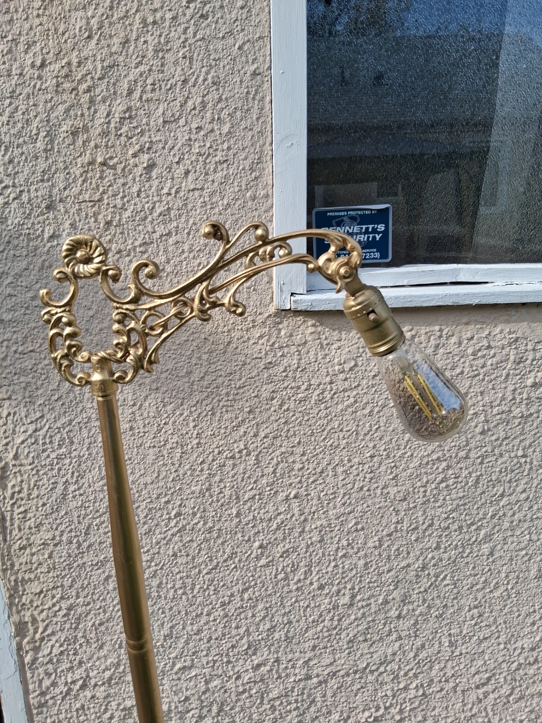 Vintage Ornate Brass bridge Lamp - photo 2