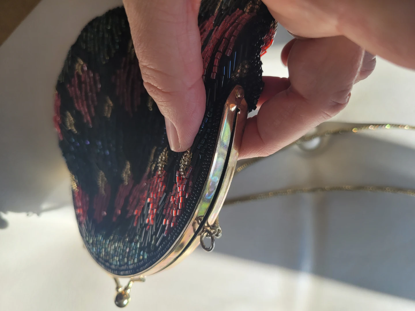 Vintage LA Regale Beaded Evening Clutch - photo 4