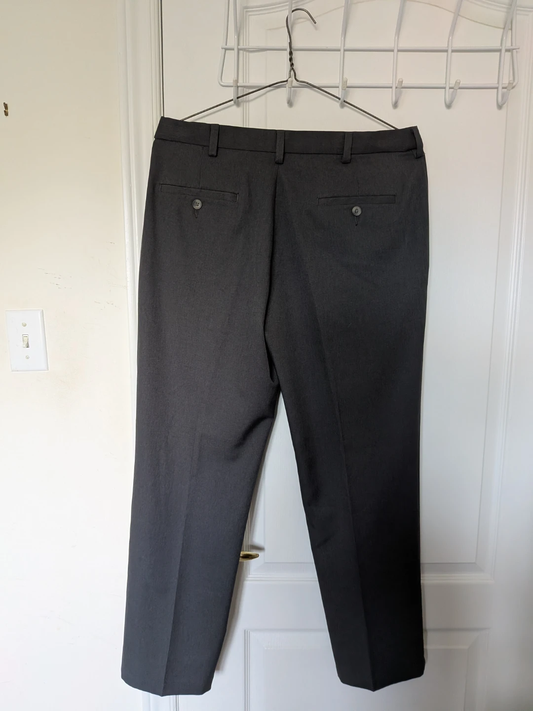 🏈Haggar Cool 18 Grey Dress Pants - photo 2