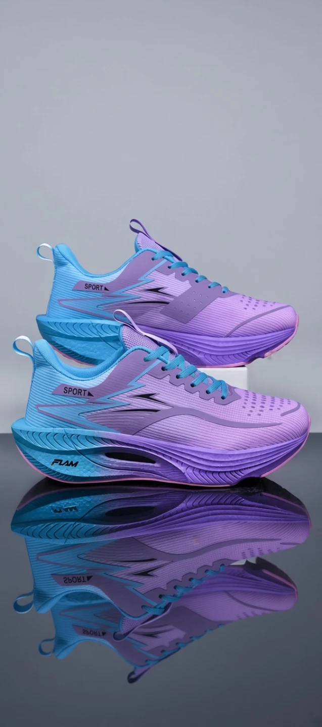 Flam Sport Running Shoes - Purple and Blue