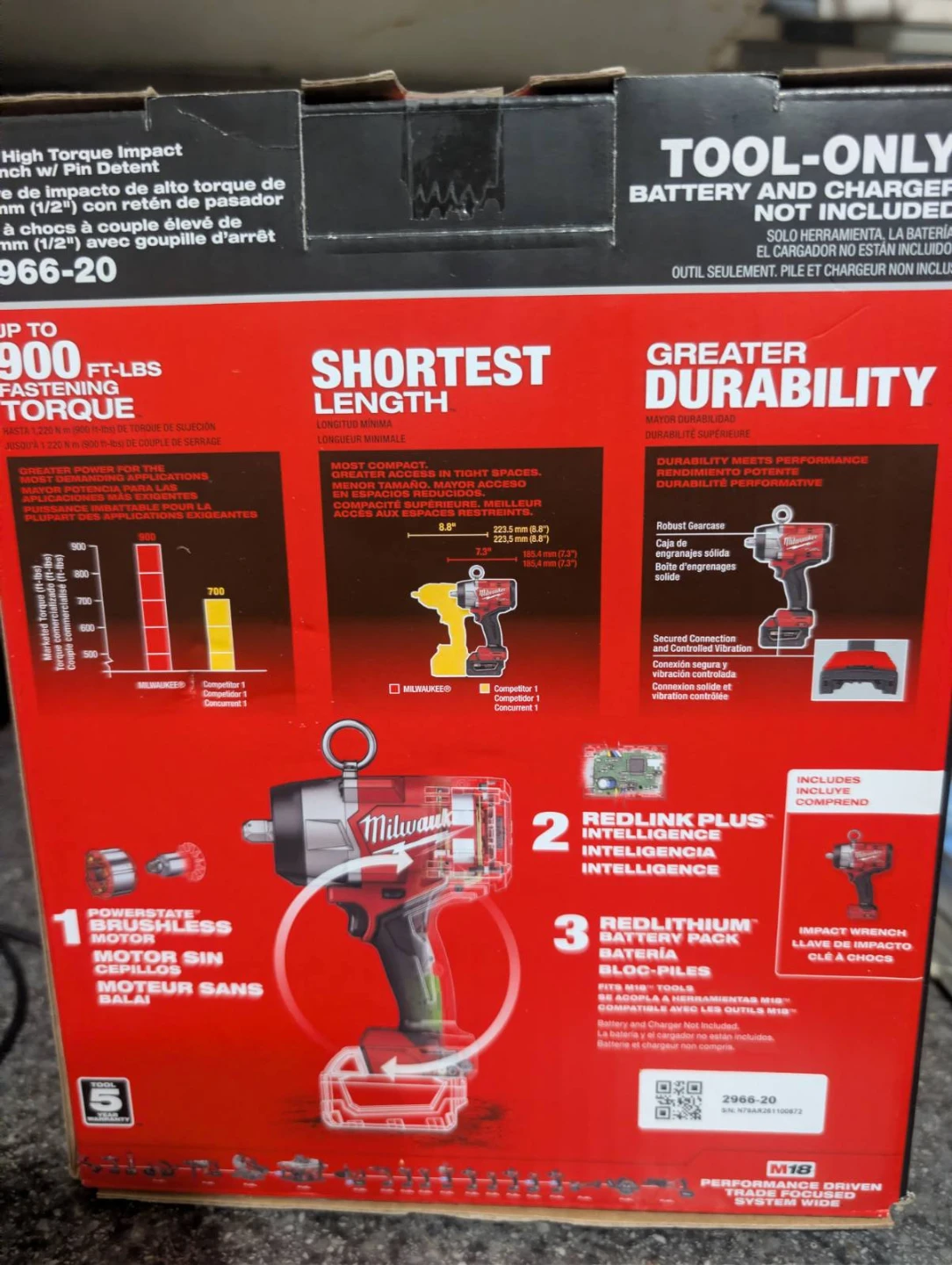 Milwaukee M18 FUEL 1/2 in Impact Wrench - photo 2