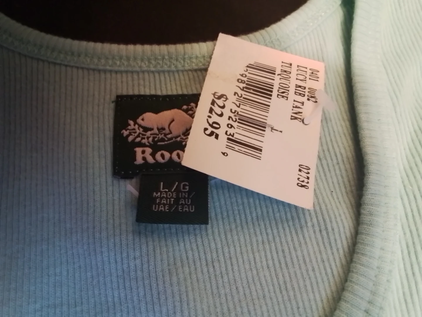 Roots Lucy Rib Tank Turquoise - photo 2