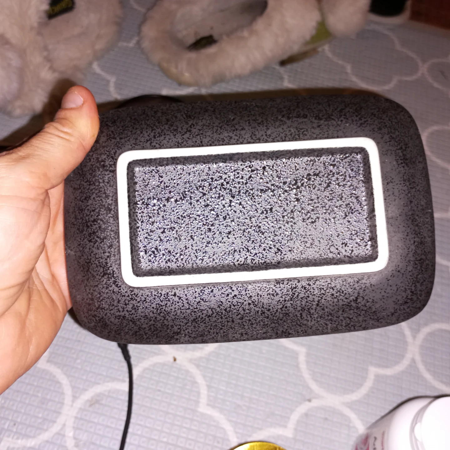 Black Speckled Ceramic Serving Tray - photo 2