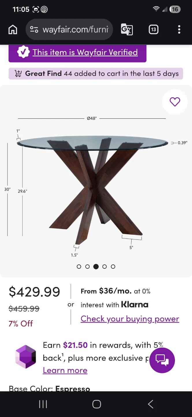 Almost new modren glass dining table only excellent condition - photo 2