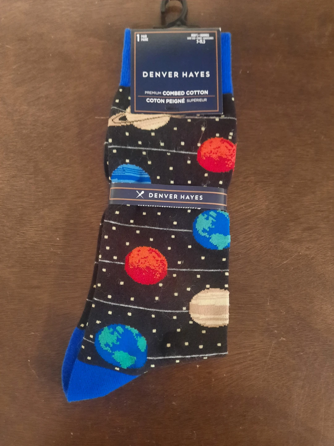 Denver Hayes Men's Planet Socks Size 7-11.5