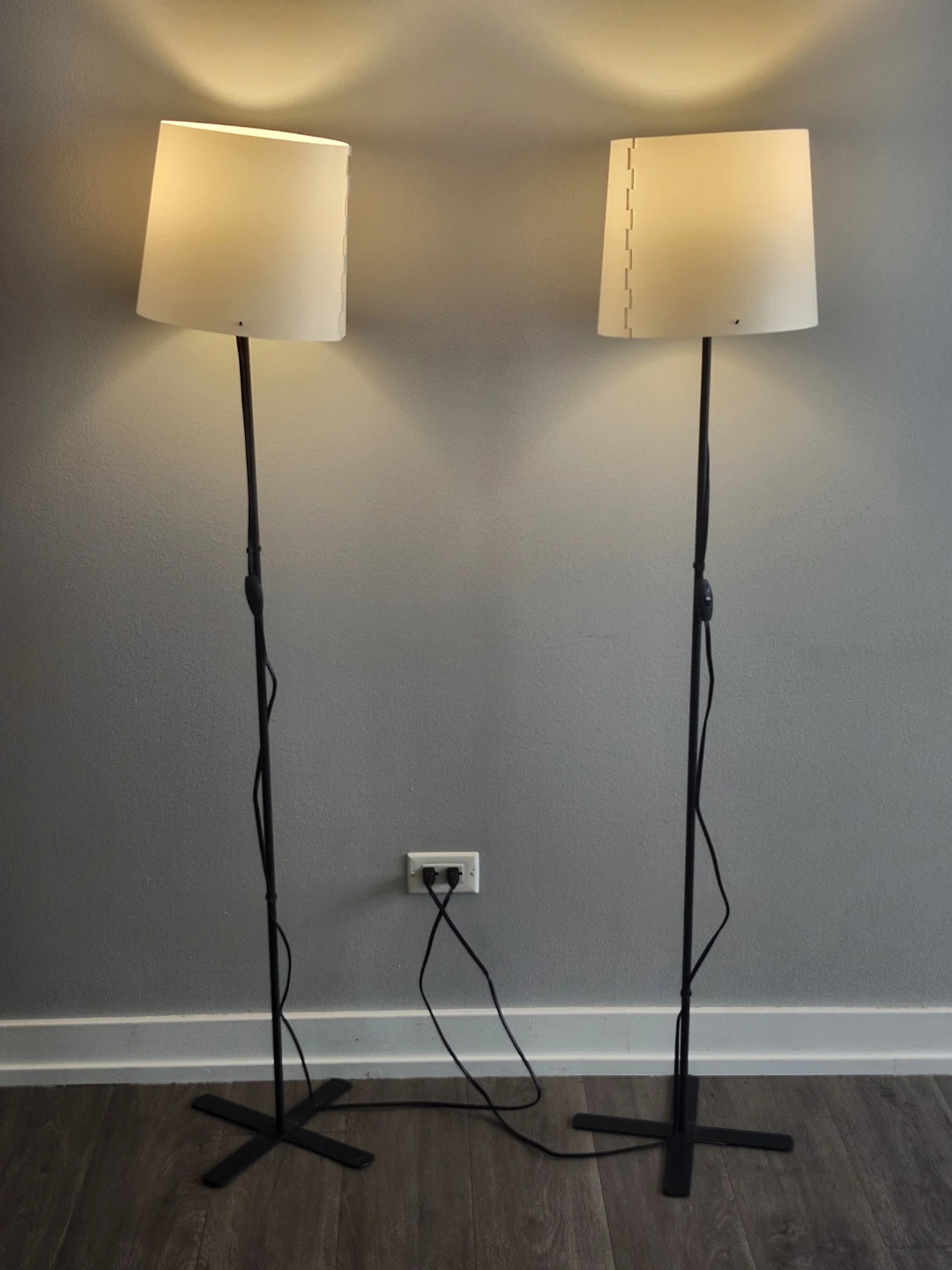 Set of Two IKEA Floor Lamps