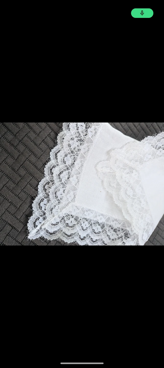 Vintage White Lace Handkerchief - photo 4