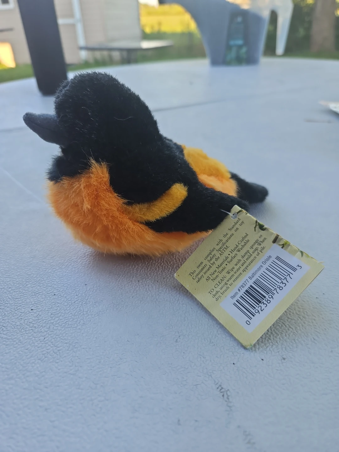 Baltimore Oriole Plush Toy