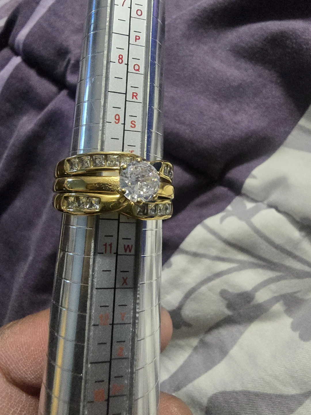 Gold-Tone Three-Piece Ring Set - photo 2