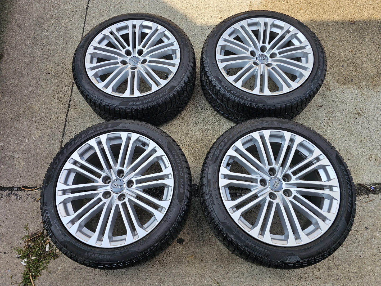 AUDI A5, S5 WINTER TIRES ON O.E.M RIMS 245/40 R18
