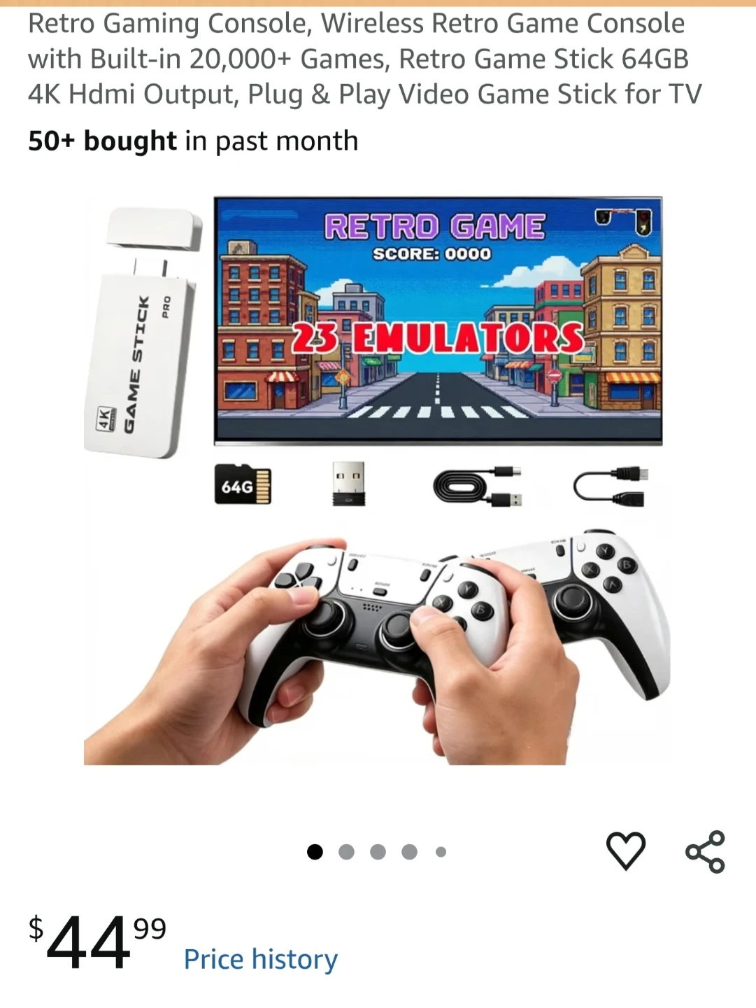 SJEAM M15 Plus 4K Wireless Retro Game Console - photo 3