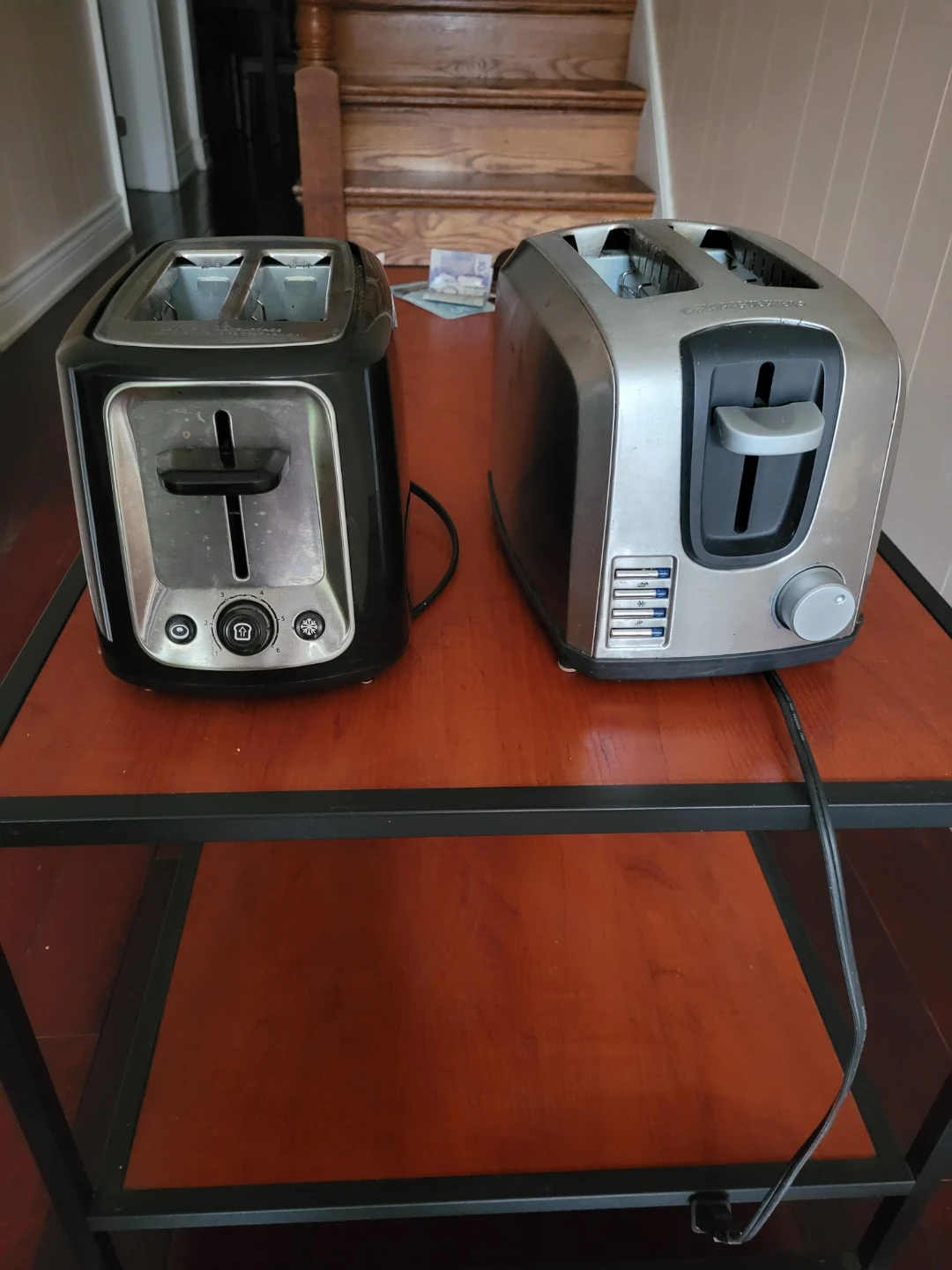 $15 each Black and Decker and Toastmaster 2-slice toasters