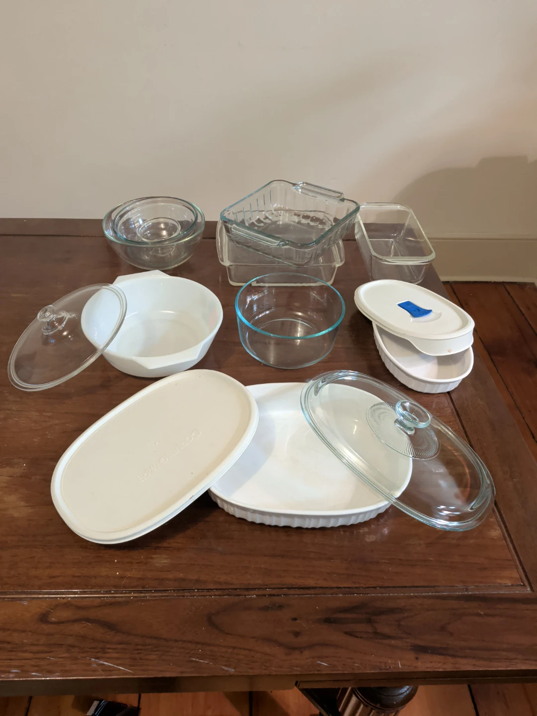 Assorted CorningWare and Glass Bakeware Set