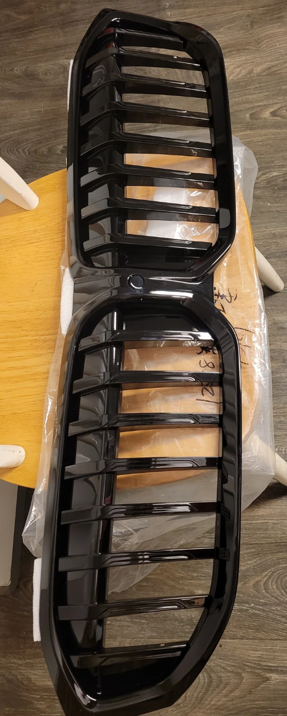 BMW black Single line Grill  w/ Camera hole G20 G21 G28 - photo 4