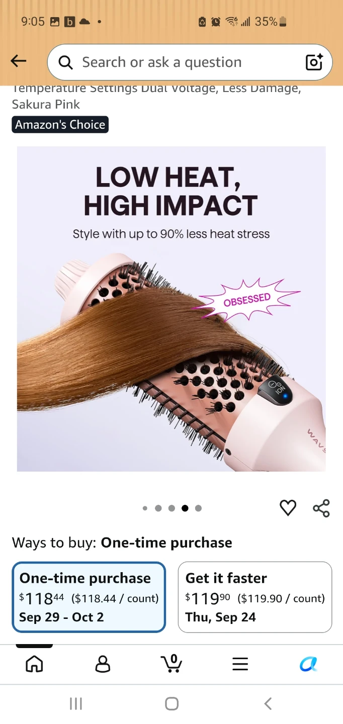Brand new Wavytalk Thermal Brush Blowout Boost Grande 1.77" - photo 4
