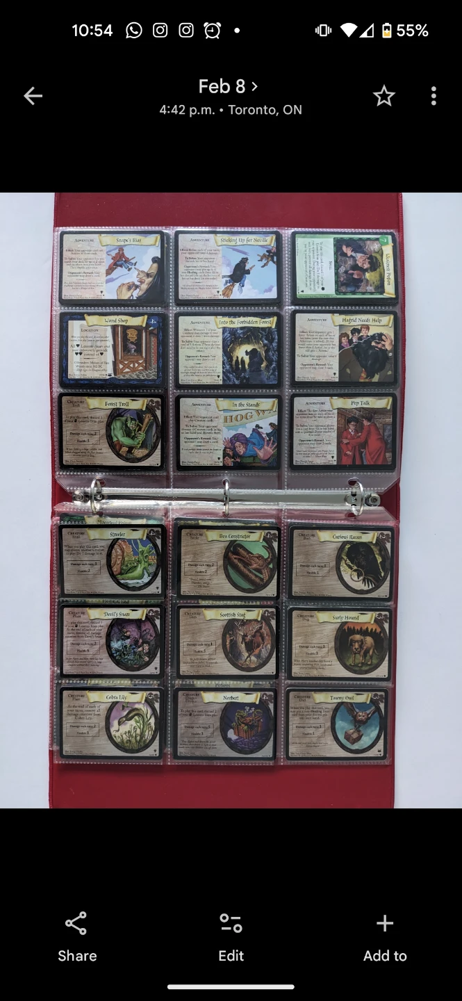 Harry Potter Trading Card Game Binder - photo 2