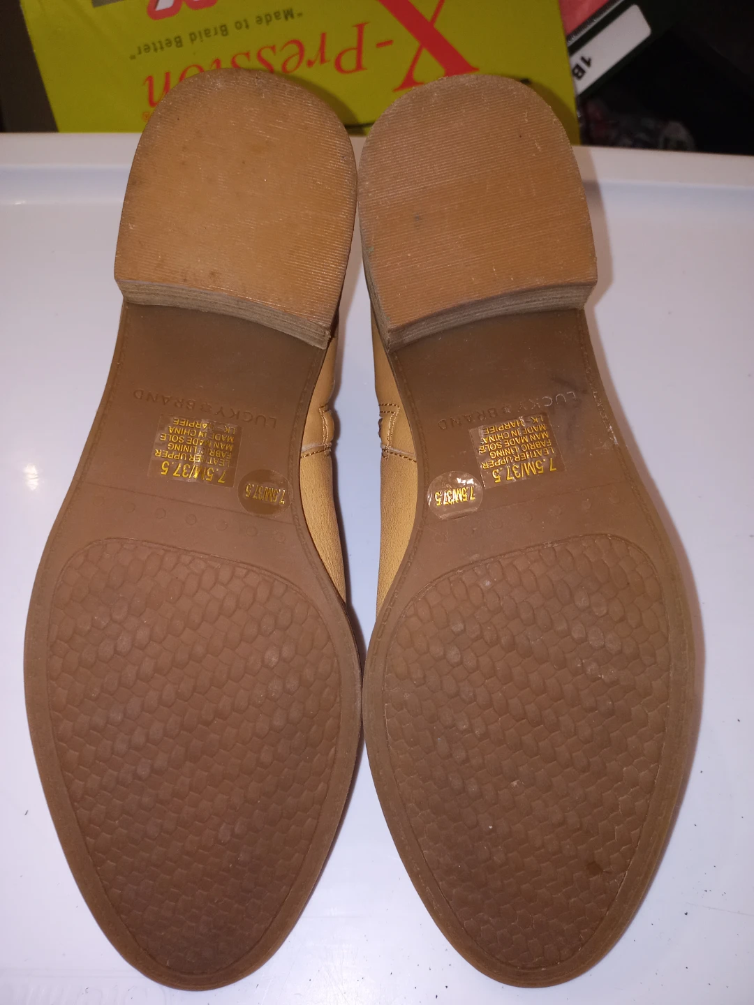 Women's Tan Zippered Boots - Size 7.5 - photo 5