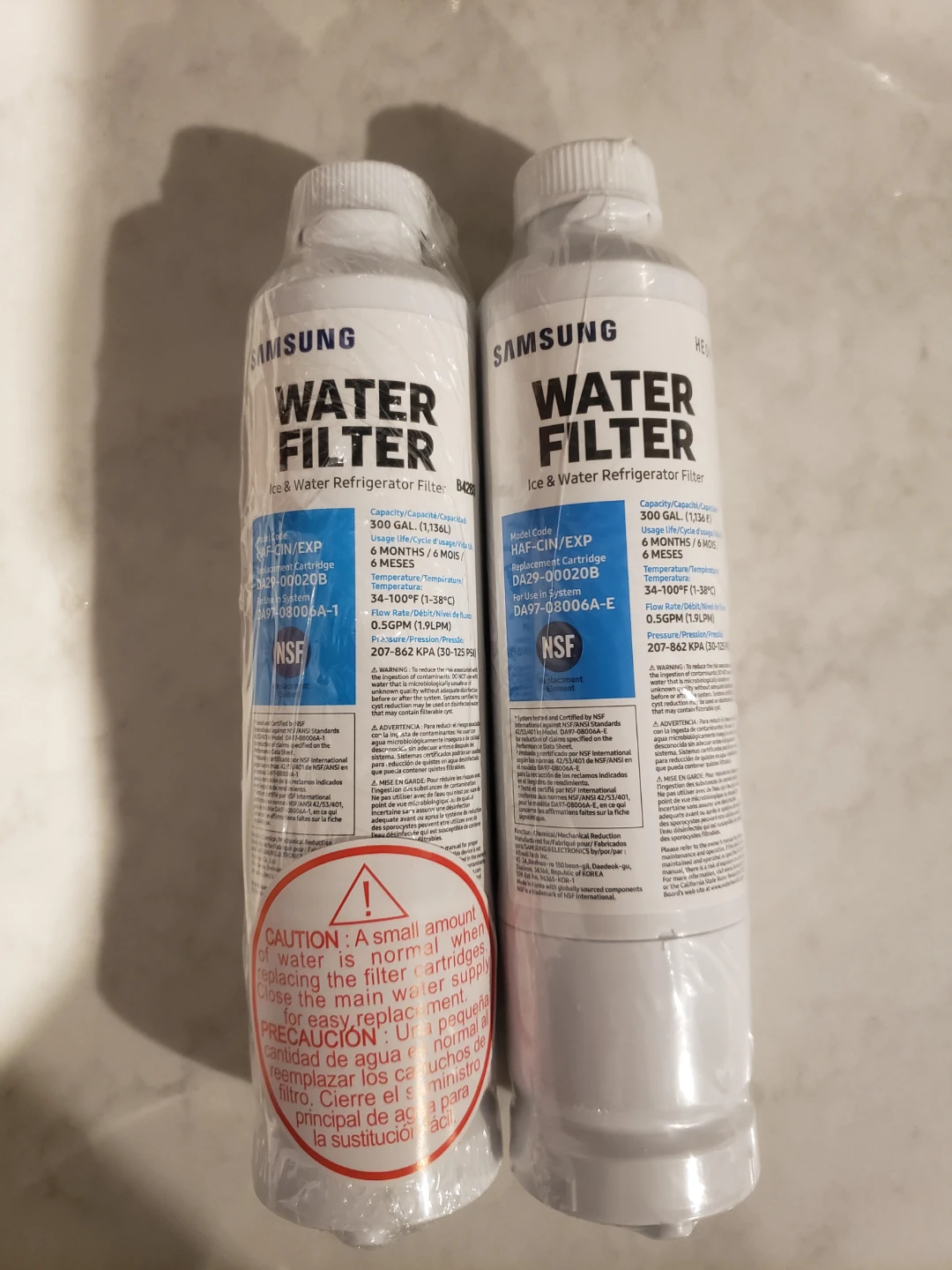 Samsung Water Filter HAF-CIN/EXP DA29-00020B