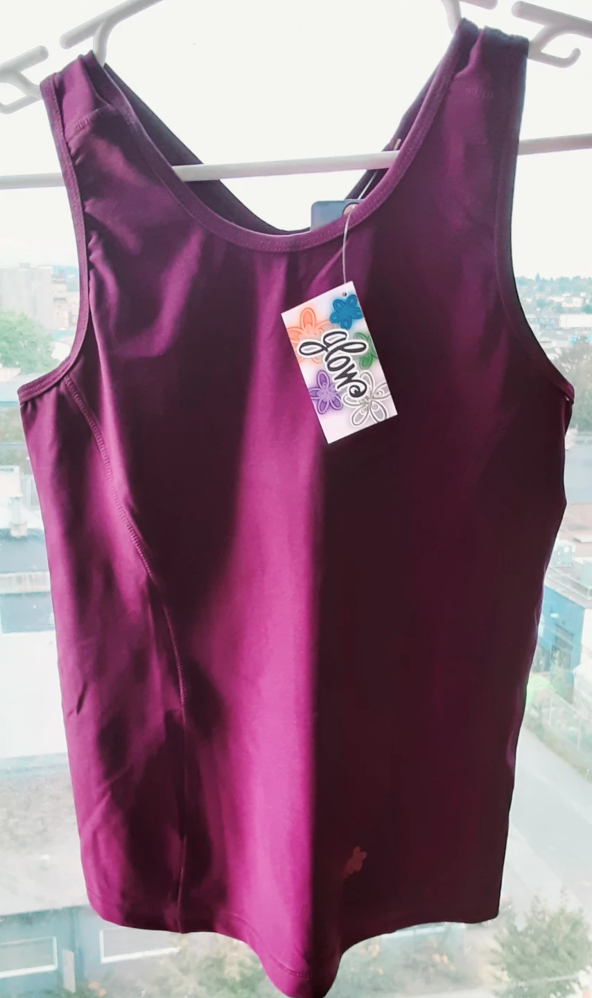 Glow tank top, size medium