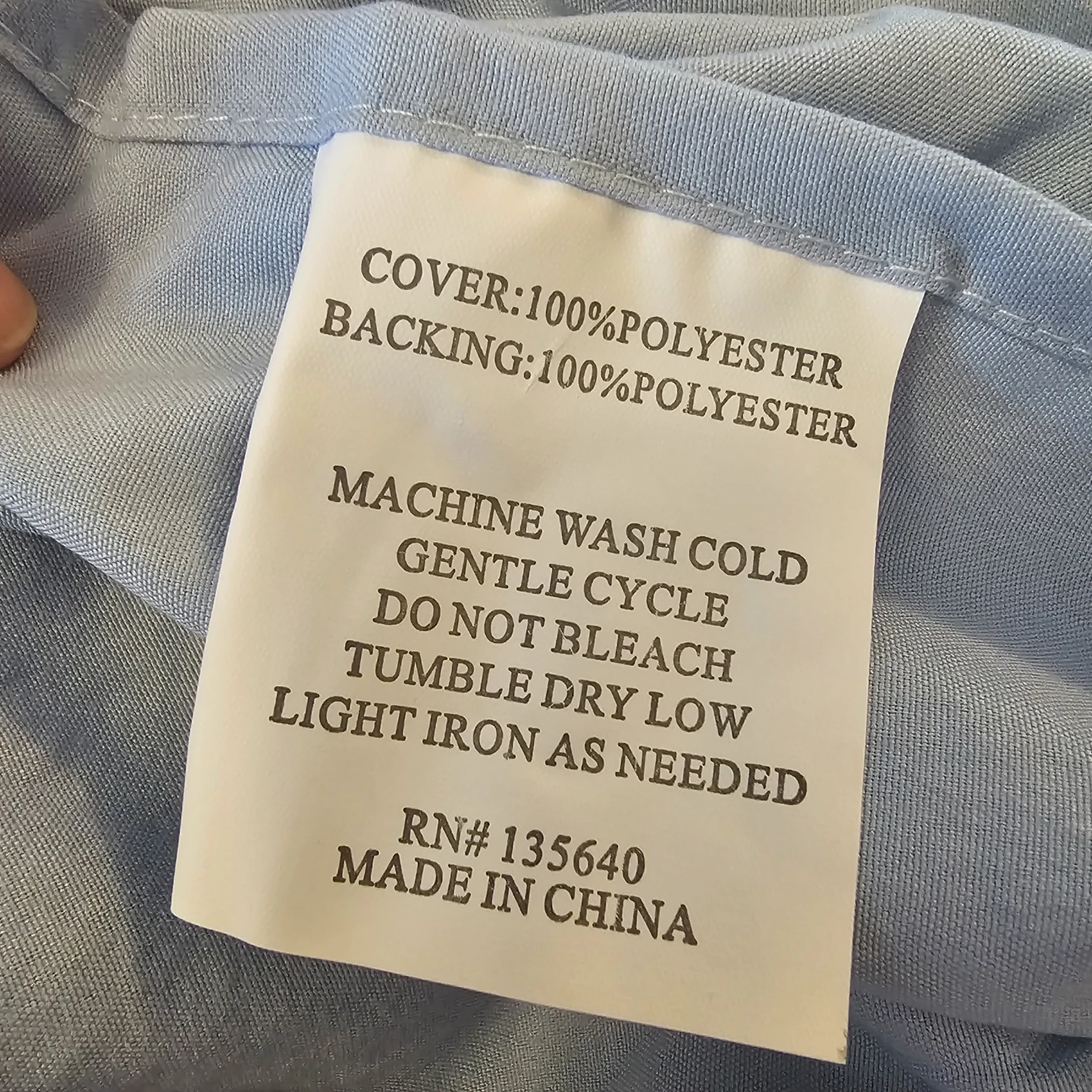 2 Blue Queen Rectangle Pillow Shams - photo 5