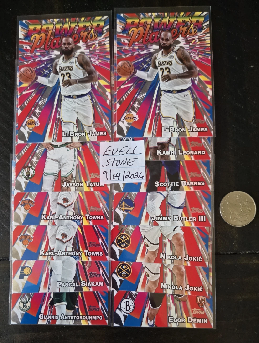 Topps Power Players Basketball Card Lot