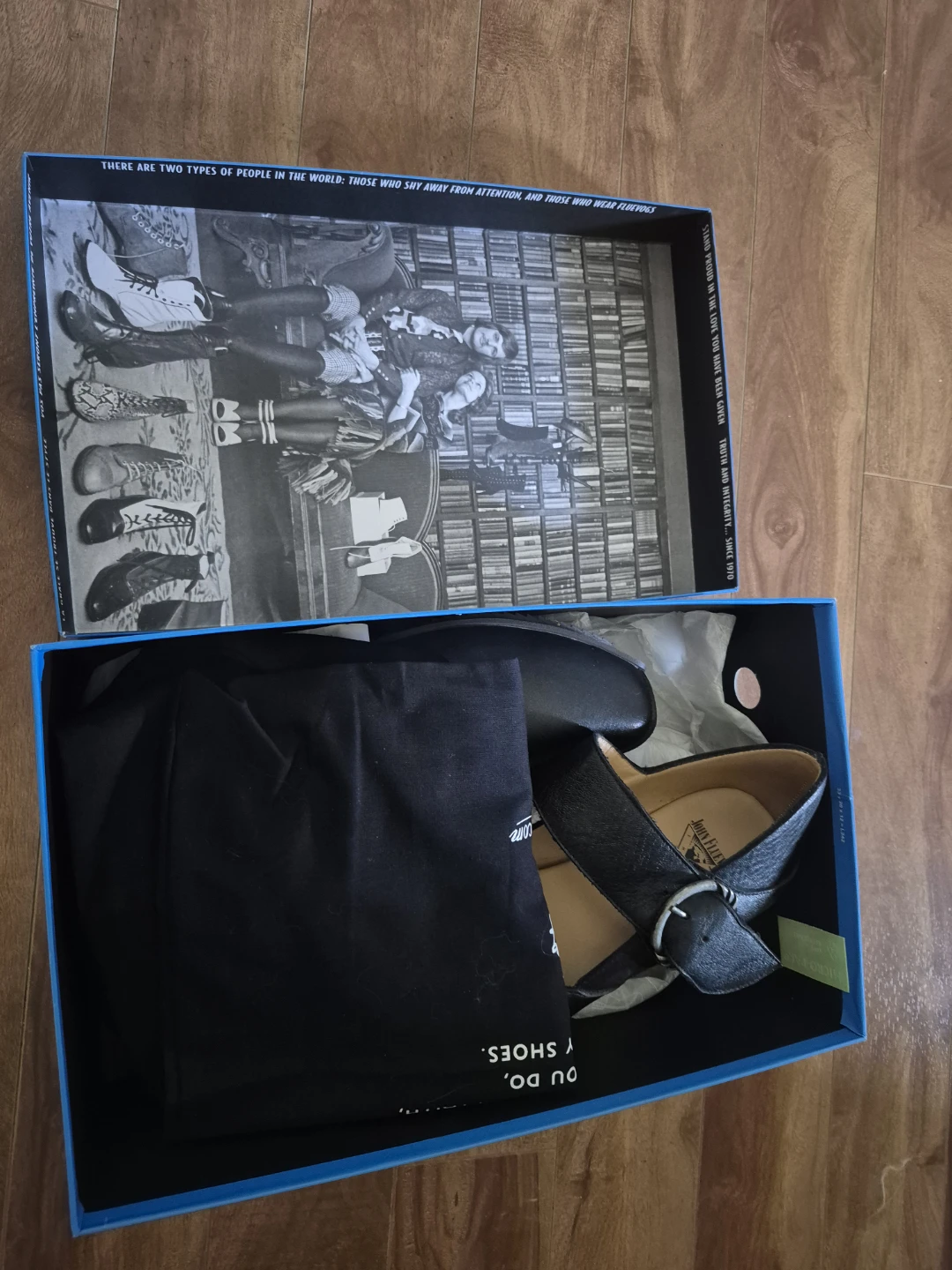 NlB John Fluevog Black Prepares size 9.5 - photo 2