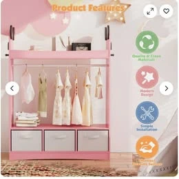 NEW  Toddler Armoire with Mirror - photo 3