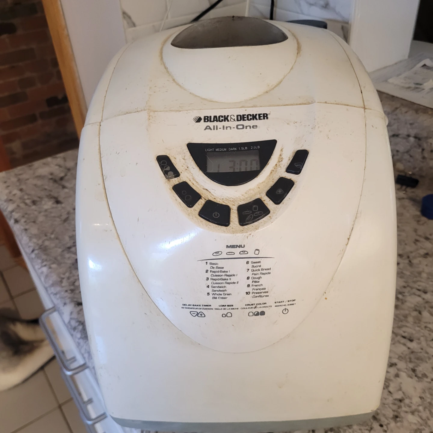 Black & Decker All-In-One Bread Maker