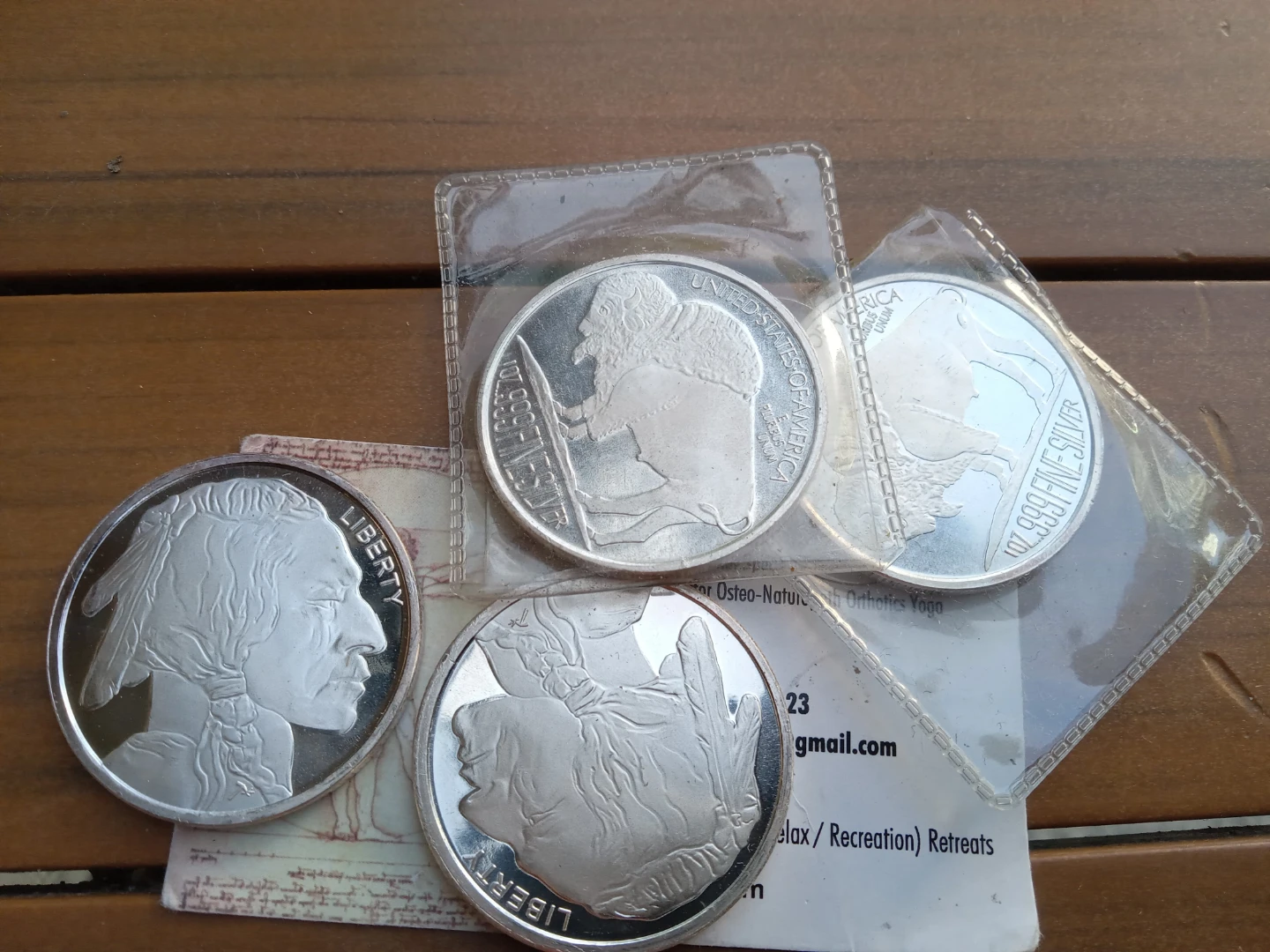 1 oz .999 Fine Silver Buffalo Rounds