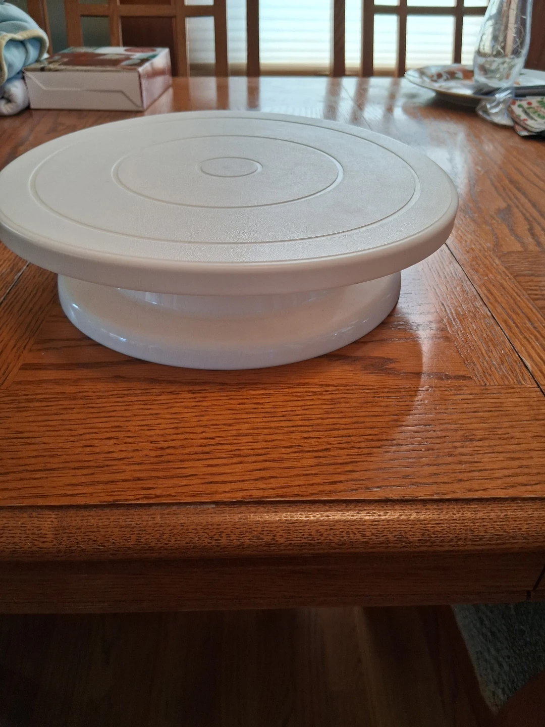 White Rotating Cake Turntable