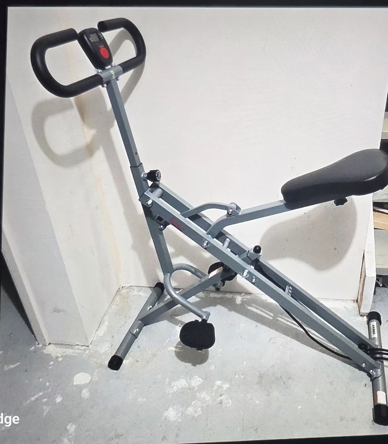 Sunny Health & Fitness Squat Assist Row-N-Ride