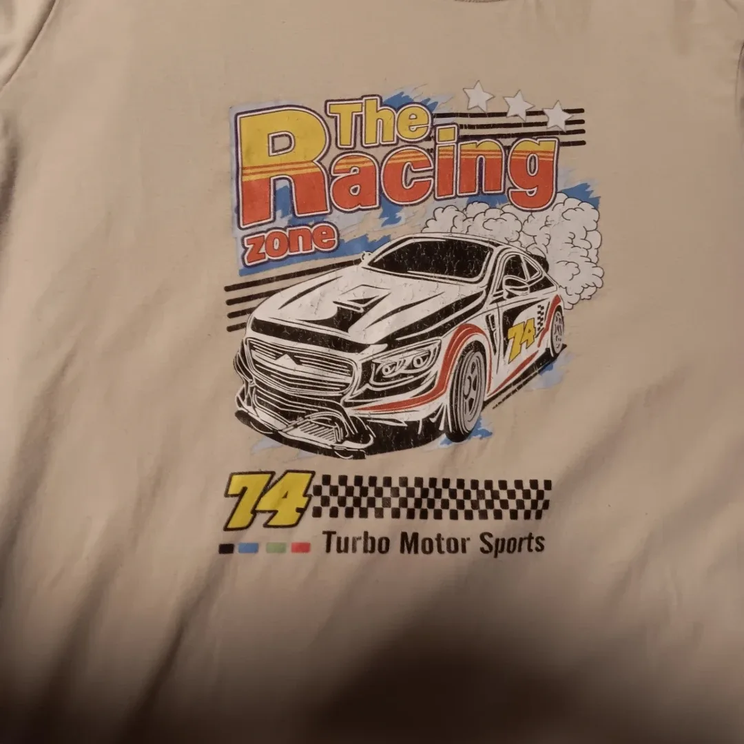 Romwe Racing Zone Graphic T-Shirt Size Large - photo 2
