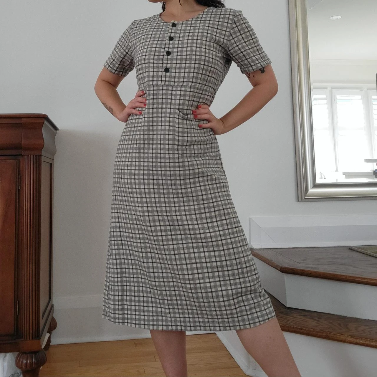 Vintage plaid dress