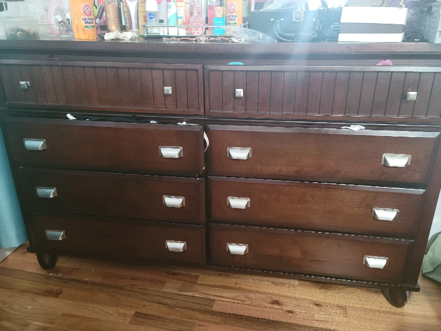 Dark Wood Bedroom Furniture Set - photo 4