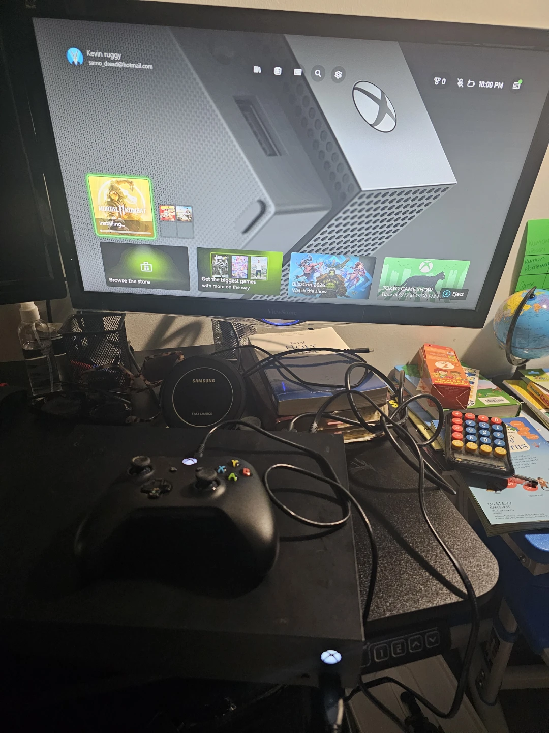 Xbox One X Console with Two Controllers - photo 2