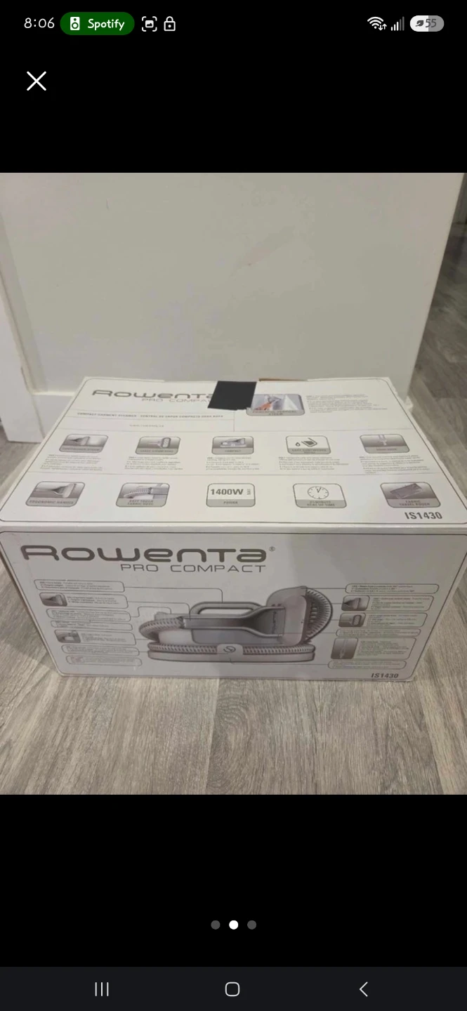 Rowenta Pro Compact Garment Steamer IS1430 - photo 2