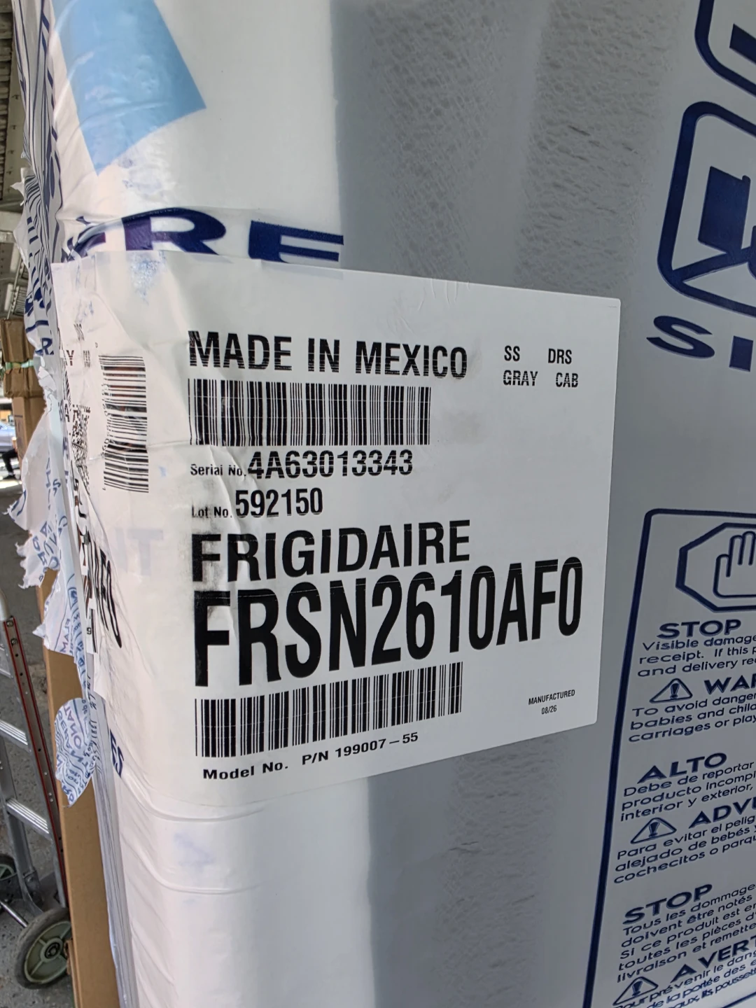 New Frigidaire 26 cu. ft. Side-by-Side Refrigerator - photo 2