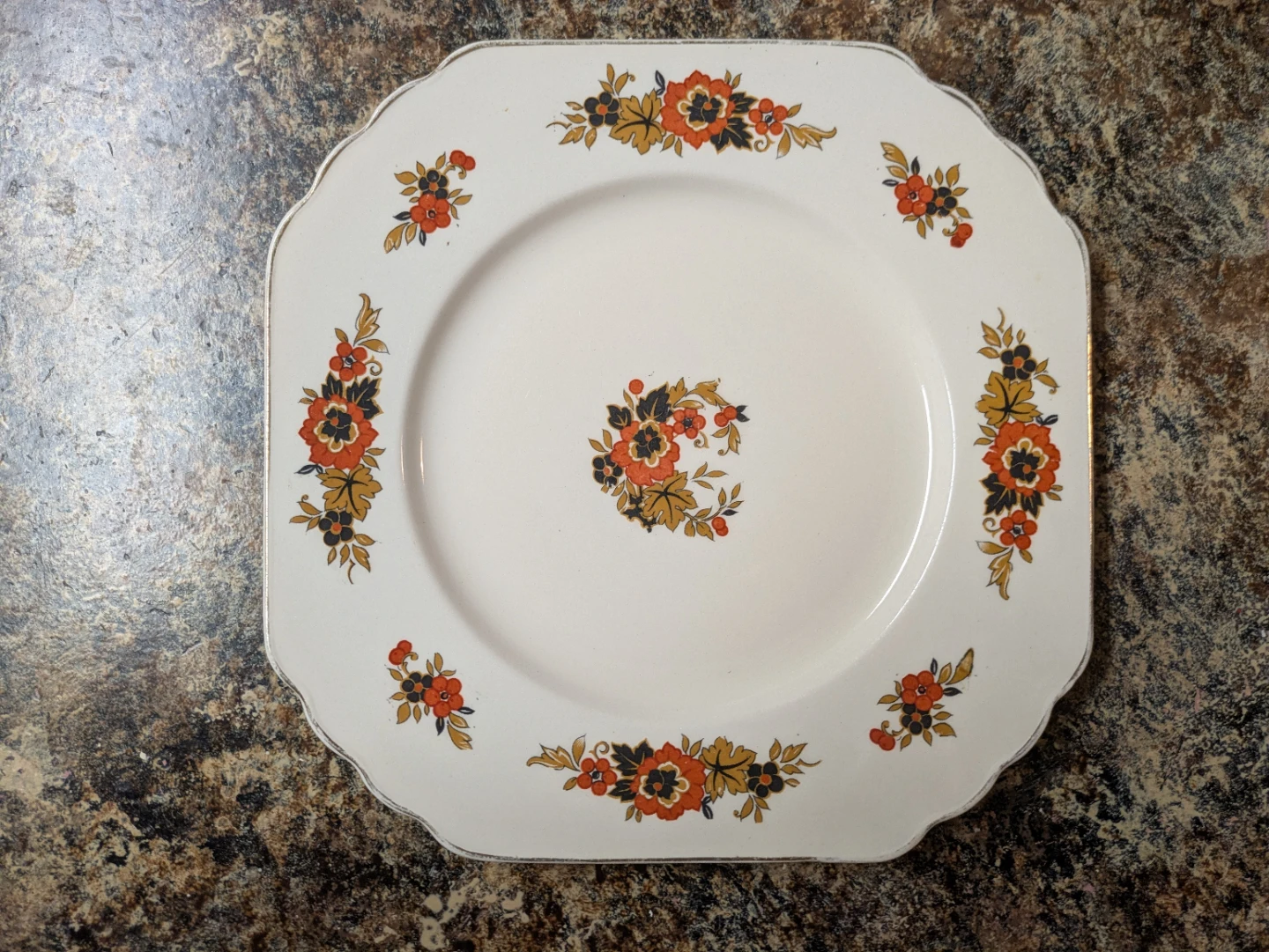 Vintage Wedgwood & Co Square Plate