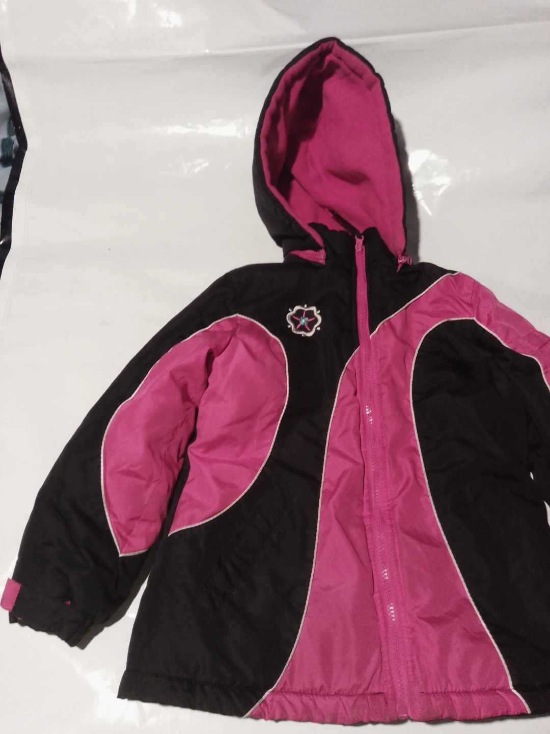 Rothschild Girls Winter Jacket Black and Pink size L 6x - photo 2