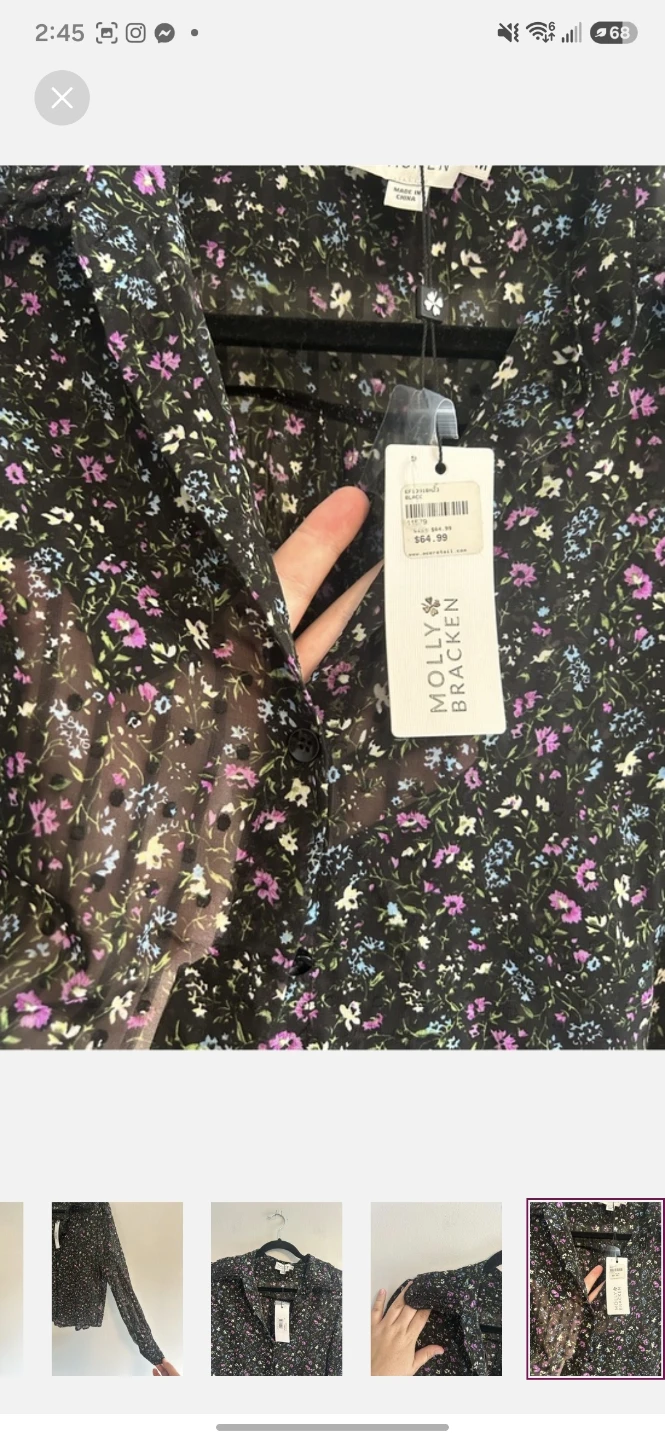Molly Bracken Floral Woven Shirt - photo 5