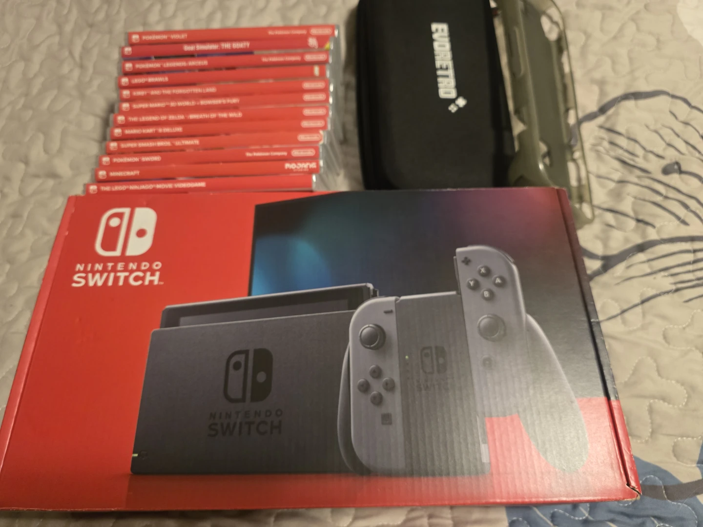 Nintendo Switch Console with 12 Games