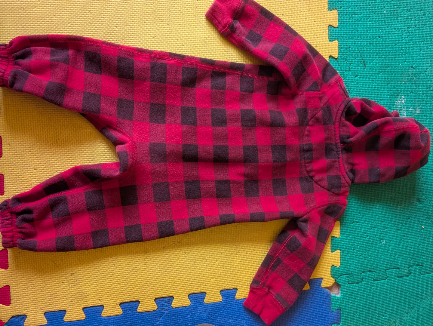 Roots Baby Plaid Hooded Onesie - photo 4