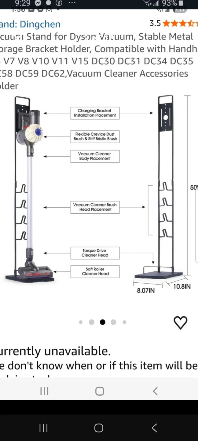 Dyson vacuum stand brand new - photo 3