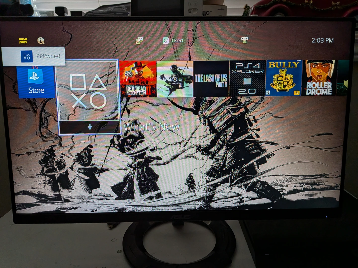 Jailbroken PlayStation 4 Slim Console with Controller - photo 2