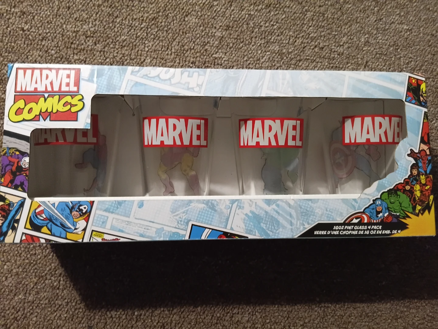 Marvel Comics 4-Pack Pint Glasses - photo 3